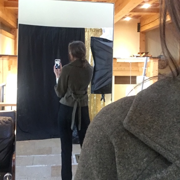 Army Green Michael Kors Wool Blazer Jacket 🐊 - Picture 8 of 8